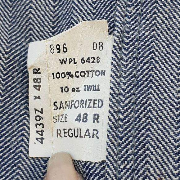 Deadstock NEW Blue Bell 1950's Coveralls Size 48 R - Picture 3 of 12